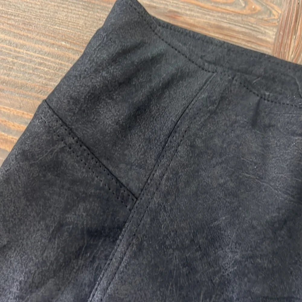 FREE PEOPLE Heatwave Faux Suede Biker Shorts NWT XS Black